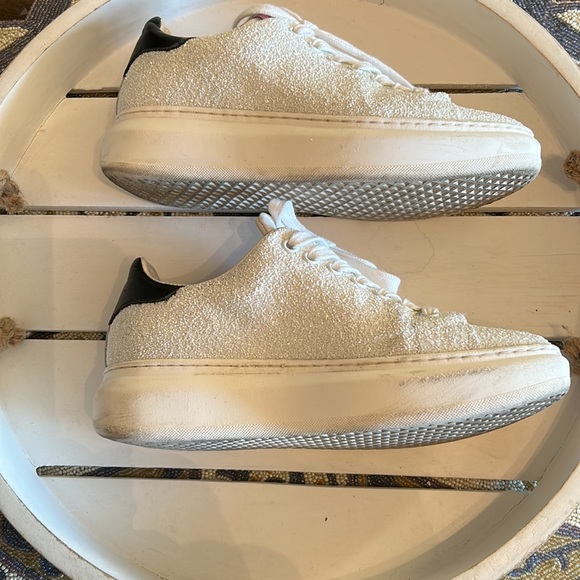 MELINE made in Italy white glitter runners size 36 (US 6) - Picture 4 of 11